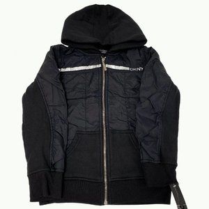 DKNY Black Puffer Sweater